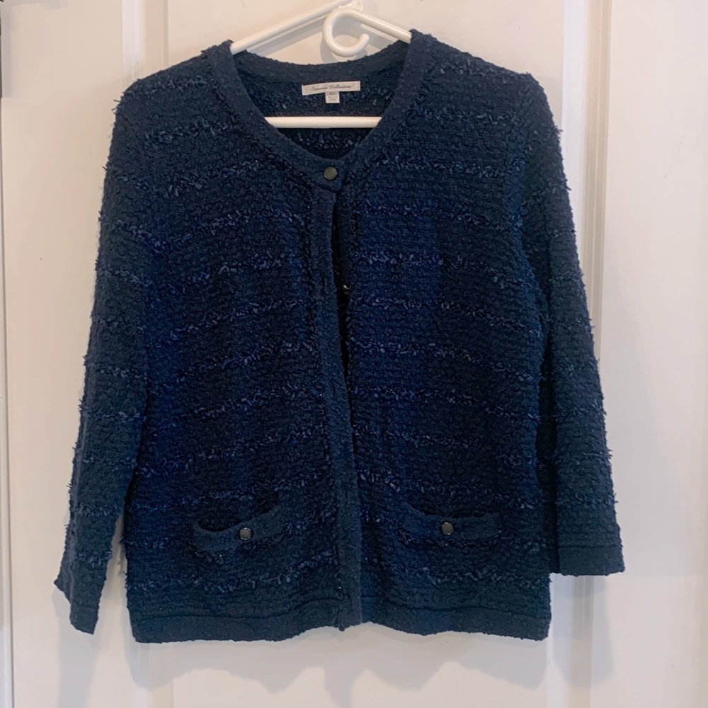 Cardigan Blue Full Sleve Small Pockets XL